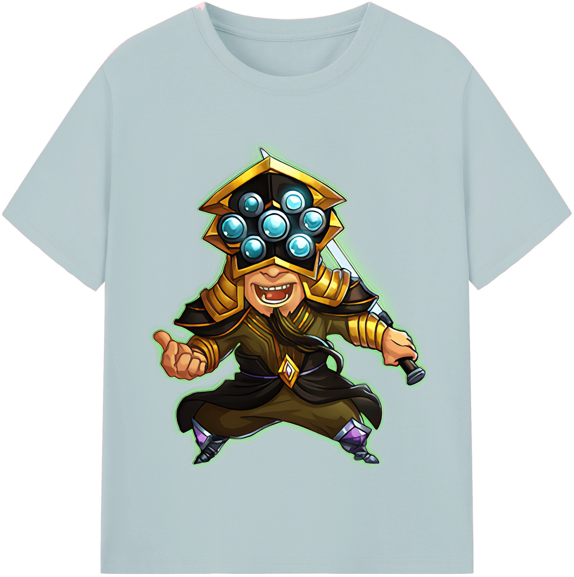 リーグ・オブ・レジェンド League of Legends LOL 綿100％半袖Tシャツ（フロントプリント）